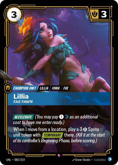 Lillia - Fae Fawn (Rare) [UNL-082-R]