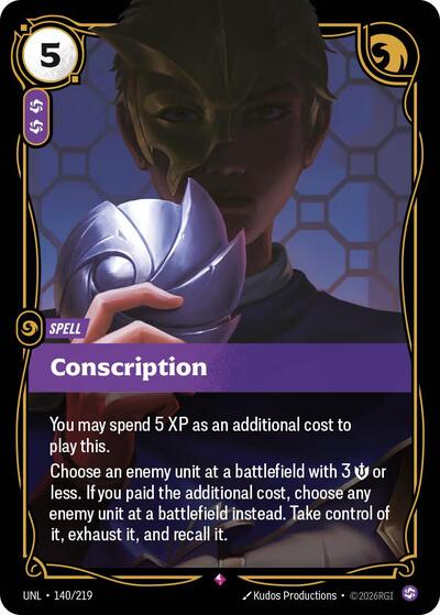 Conscription (Rare) [UNL-140-R]