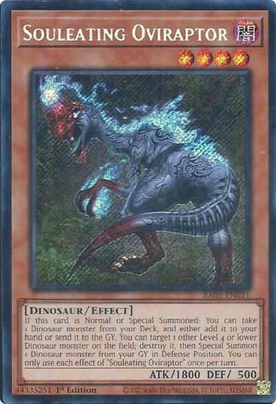 Souleating Oviraptor (Secret Rare) [RA05-EN011-SeR]
