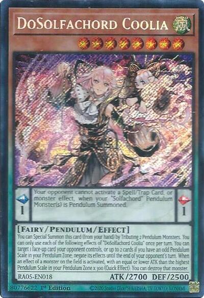 DoSolfachord Coolia (Secret Rare) [RA05-EN018-SeR]