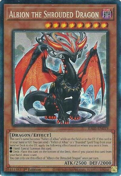 Albion the Shrouded Dragon (Collector's Rare) [RA05-EN019-CR]