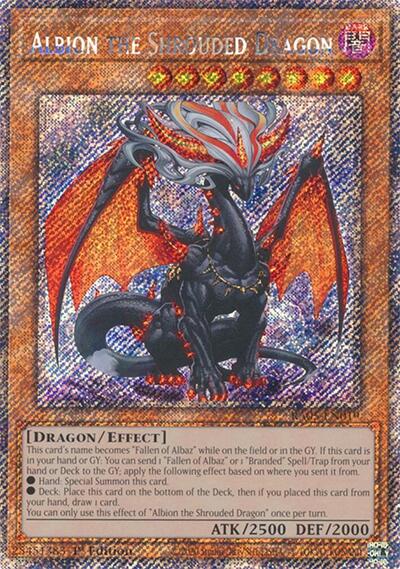 Albion the Shrouded Dragon (Platinum Secret Rare) [RA05-EN019-PlSR]