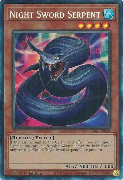 Night Sword Serpent (Collector's Rare) [RA05-EN020-CR]