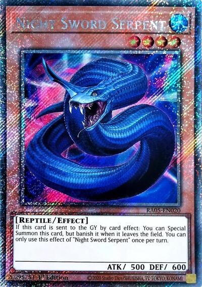 Night Sword Serpent (Platinum Secret Rare) [RA05-EN020-PlSR]