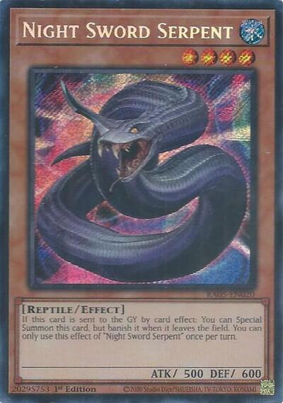Night Sword Serpent (Secret Rare) [RA05-EN020-SeR]
