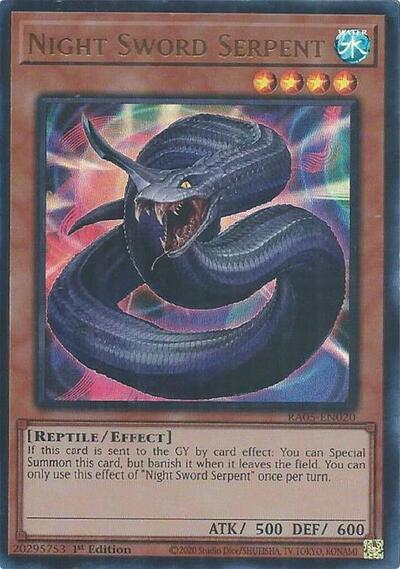 Night Sword Serpent (Ultra Rare) [RA05-EN020-UR]