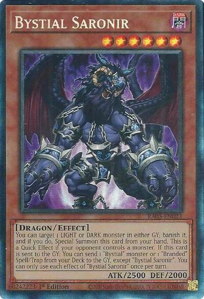 Bystial Saronir (Collector's Rare) [RA05-EN023-CR]