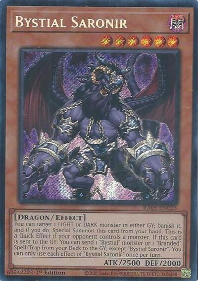 Bystial Saronir (Secret Rare) [RA05-EN023-SeR]