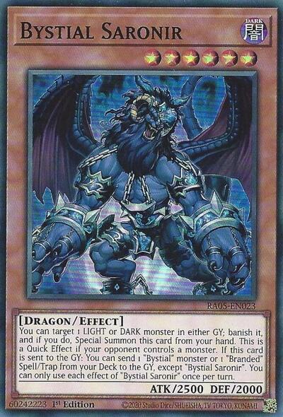 Bystial Saronir (Super Rare) [RA05-EN023-SuR]
