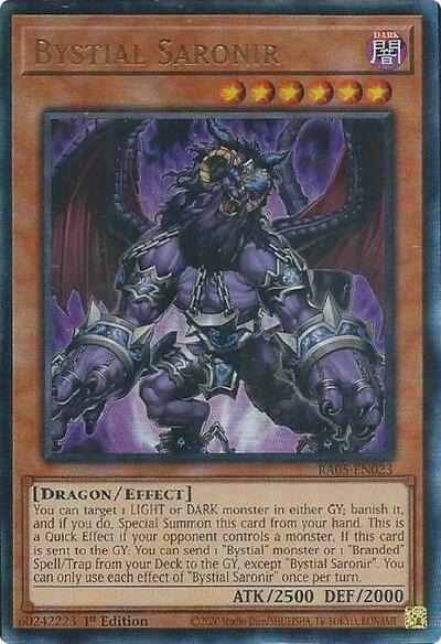 Bystial Saronir (Ultimate Rare) [RA05-EN023-UmR]
