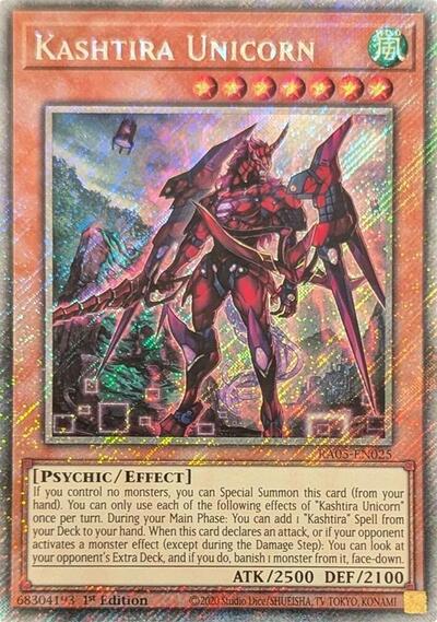 Kashtira Unicorn (Platinum Secret Rare) [RA05-EN025-PlSR]