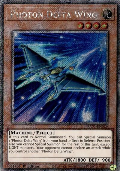 Photon Delta Wing (Platinum Secret Rare) [RA05-EN026-PlSR]
