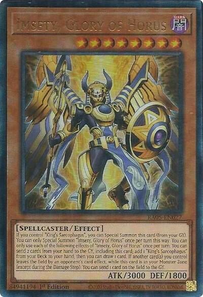 Imsety, Glory of Horus (Ultimate Rare) [RA05-EN027-UmR]