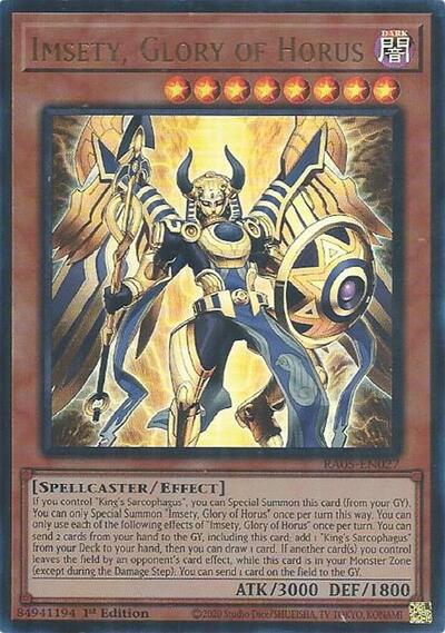 Imsety, Glory of Horus (Ultra Rare) [RA05-EN027-UR]
