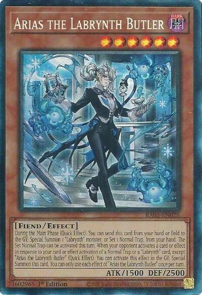 Arias the Labrynth Butler (Collector's Rare) [RA05-EN028-CR]