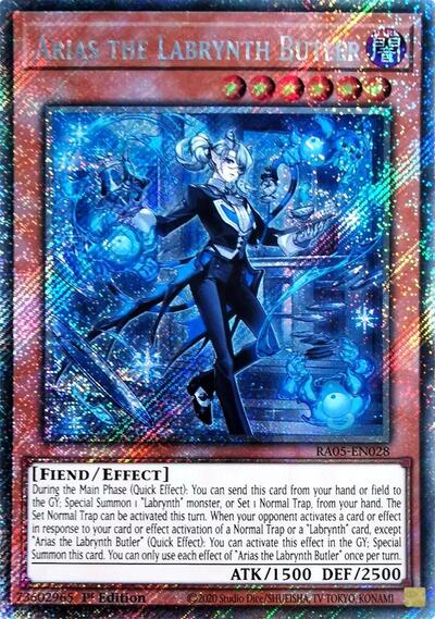 Arias the Labrynth Butler (Platinum Secret Rare) [RA05-EN028-PlSR]