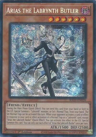 Arias the Labrynth Butler (Secret Rare) [RA05-EN028-SeR]