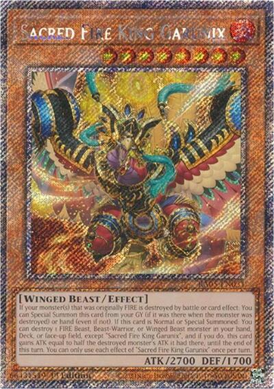 Sacred Fire King Garunix (Platinum Secret Rare) [RA05-EN031-PlSR]