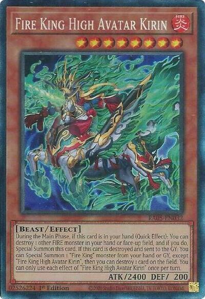 Fire King High Avatar Kirin (Collector's Rare) [RA05-EN032-CR]