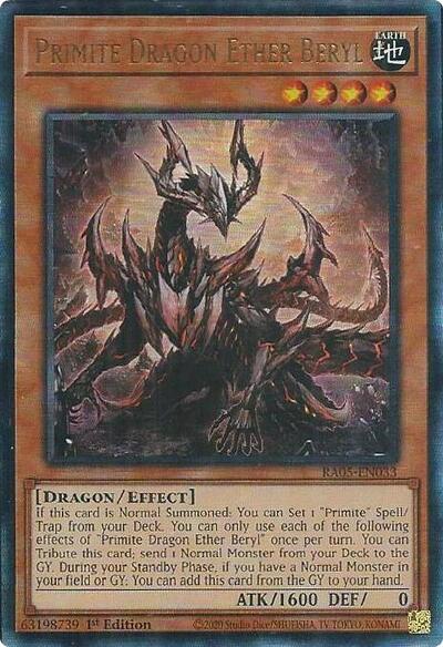 Primite Dragon Ether Beryl (Ultimate Rare) [RA05-EN033-UmR]