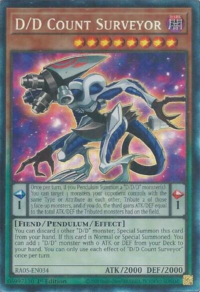 D/D Count Surveyor (Collector's Rare) [RA05-EN034-CR]