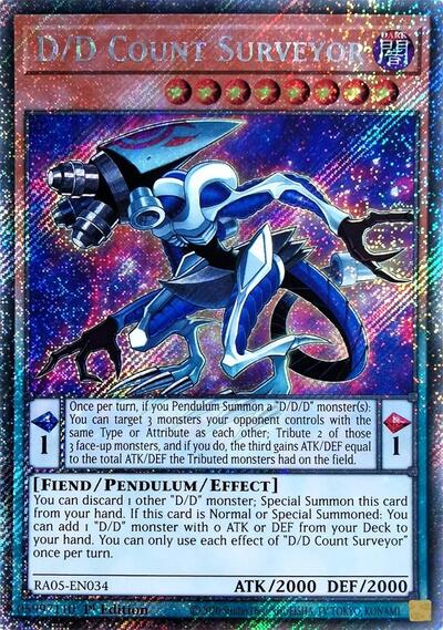 D/D Count Surveyor (Platinum Secret Rare) [RA05-EN034-PlSR]