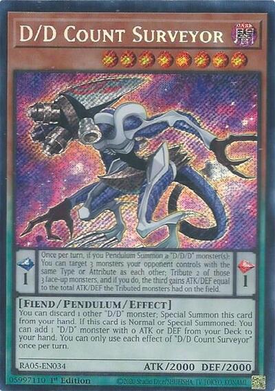D/D Count Surveyor (Secret Rare) [RA05-EN034-SeR]