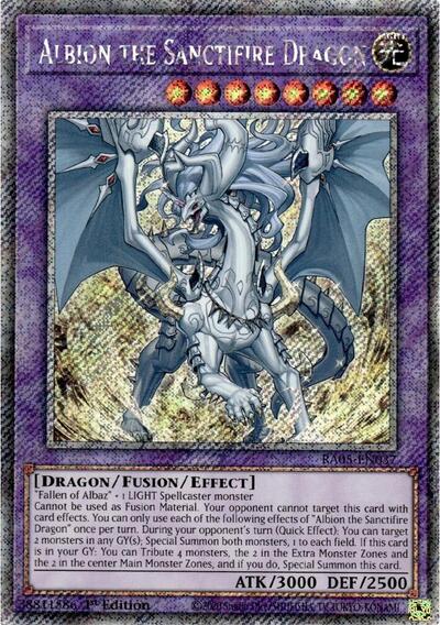Albion the Sanctifire Dragon (Platinum Secret Rare) [RA05-EN037-PlSR]