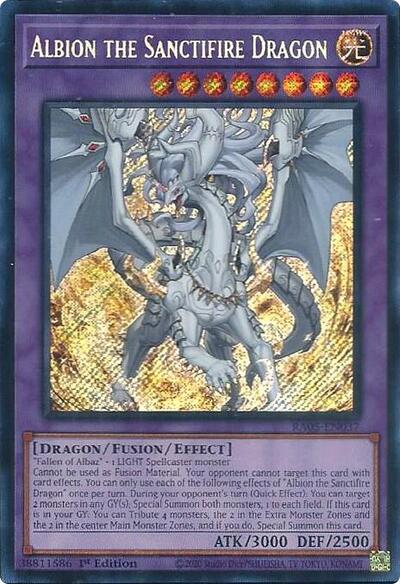 Albion the Sanctifire Dragon (Secret Rare) [RA05-EN037-SeR]
