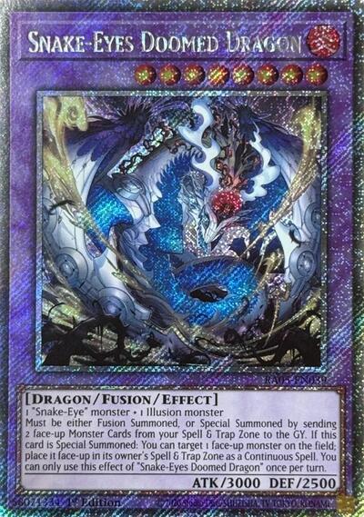 Snake-Eyes Doomed Dragon (Platinum Secret Rare) [RA05-EN039-PlSR]