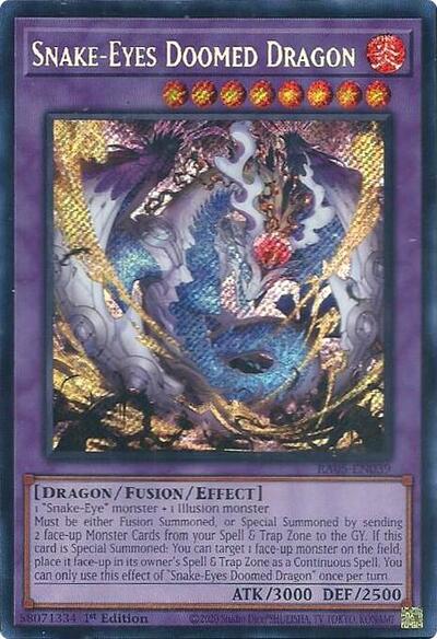 Snake-Eyes Doomed Dragon (Secret Rare) [RA05-EN039-SeR]
