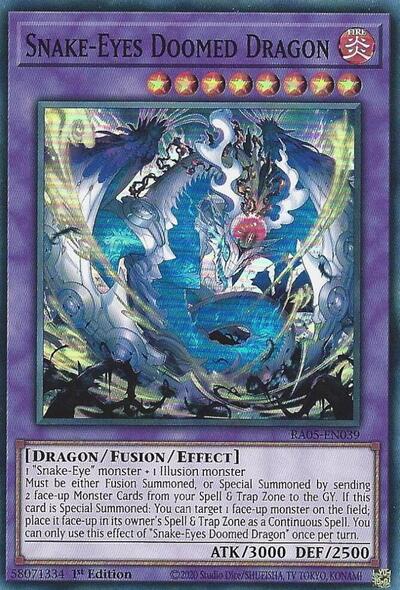 Snake-Eyes Doomed Dragon (Super Rare) [RA05-EN039-SuR]