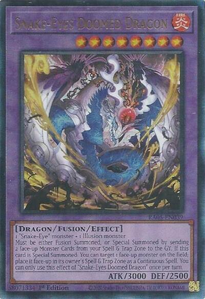 Snake-Eyes Doomed Dragon (Ultimate Rare) [RA05-EN039-UmR]