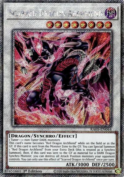 Scarred Dragon Archfiend (Platinum Secret Rare) [RA05-EN044-PlSR]