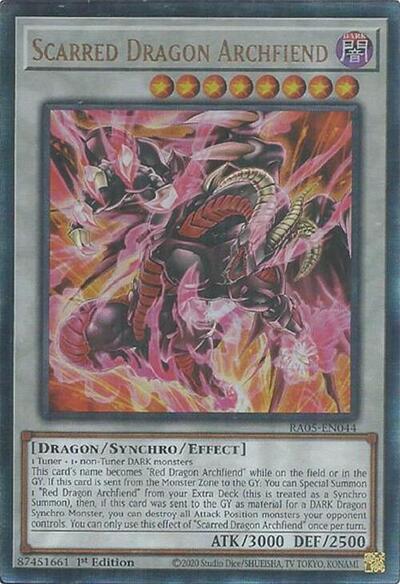 Scarred Dragon Archfiend (Ultimate Rare) [RA05-EN044-UmR]