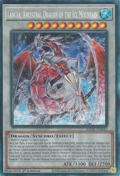 Lancea, Ancestral Dragon of the Ice Mountain (Collector's Rare) [RA05-EN045-CR]
