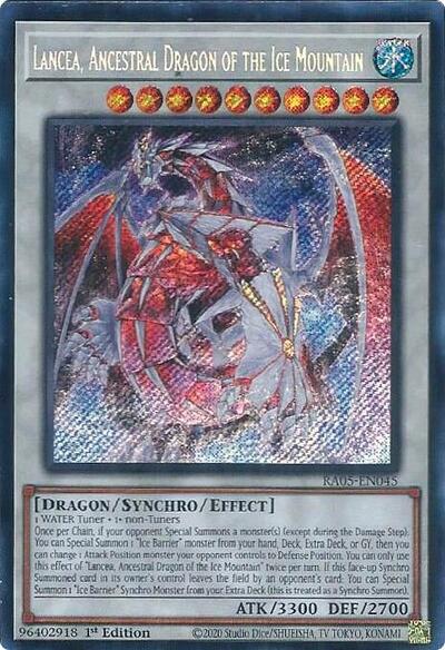 Lancea, Ancestral Dragon of the Ice Mountain (Secret Rare) [RA05-EN045-SeR]