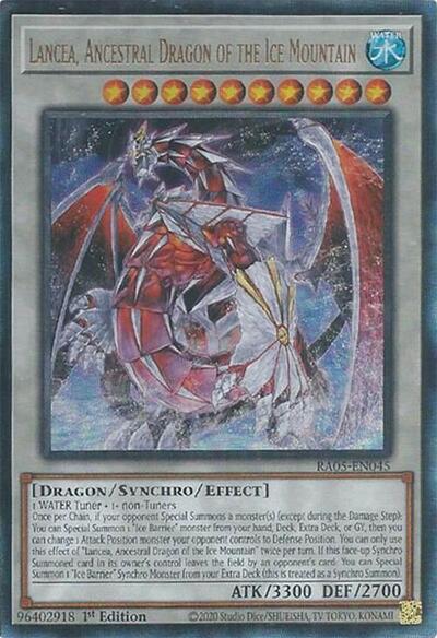 Lancea, Ancestral Dragon of the Ice Mountain (Ultimate Rare) [RA05-EN045-UmR]