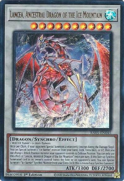 Lancea, Ancestral Dragon of the Ice Mountain (Ultra Rare) [RA05-EN045-UR]