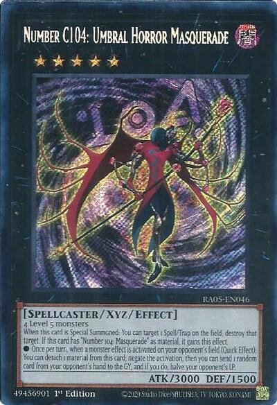 Number C104: Umbral Horror Masquerade (Secret Rare) [RA05-EN046-SeR]