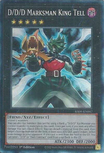 D/D/D Marksman King Tell (Collector's Rare) [RA05-EN047-CR]