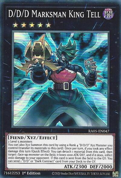 D/D/D Marksman King Tell (Super Rare) [RA05-EN047-SuR]
