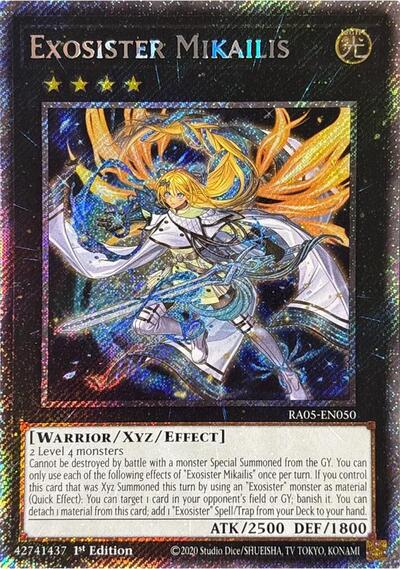 Exosister Mikailis (Platinum Secret Rare) [RA05-EN050-PlSR]