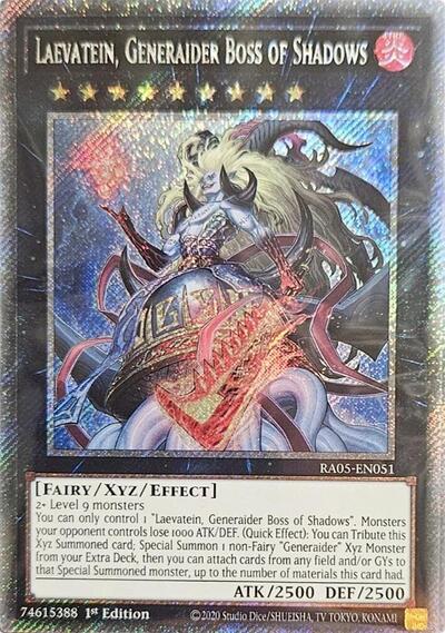 Laevatein, Generaider Boss of Shadows (Platinum Secret Rare) [RA05-EN051-PlSR]