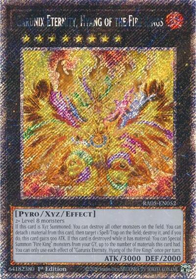 Garunix Eternity, Hyang of the Fire Kings (Platinum Secret Rare) [RA05-EN052-PlSR]