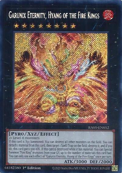 Garunix Eternity, Hyang of the Fire Kings (Secret Rare) [RA05-EN052-SeR]