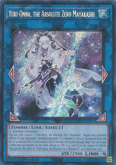 Yuki-Onna, the Absolute Zero Mayakashi (Secret Rare) [RA05-EN057-SeR]