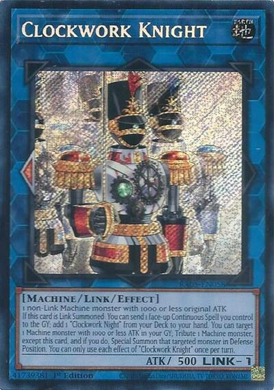 Clockwork Knight (Secret Rare) [RA05-EN058-SeR]