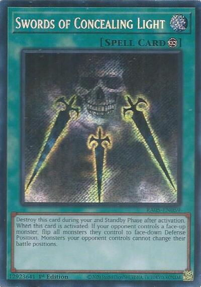 Swords of Concealing Light (Secret Rare) [RA05-EN059-SeR]