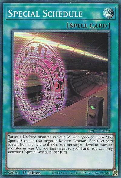 Special Schedule (Super Rare) [RA05-EN060-SuR]
